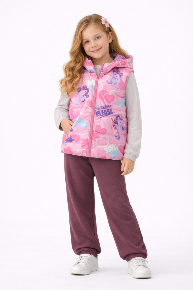 Girls' Princess Padded Vest