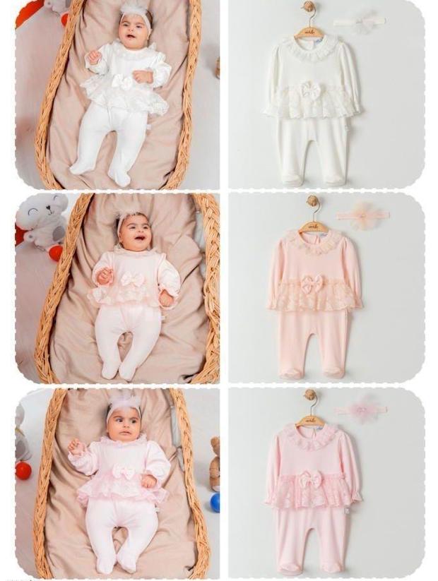 Кружевной детский комбинезон