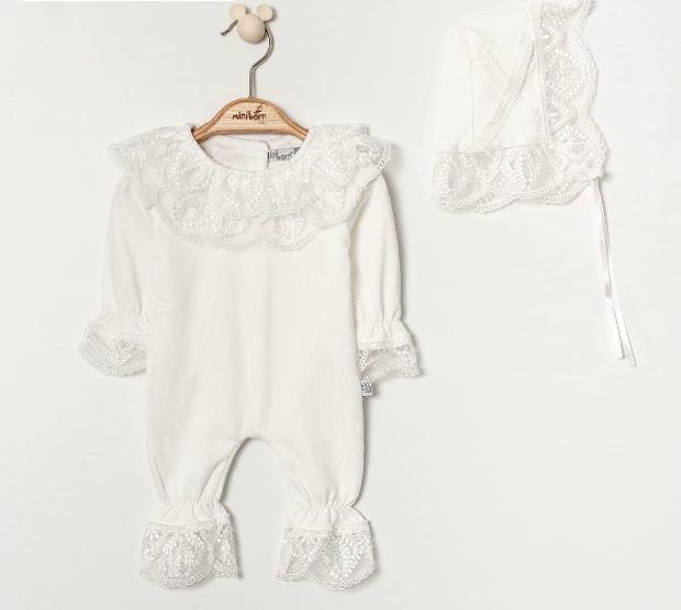 Кружевной детский комбинезон