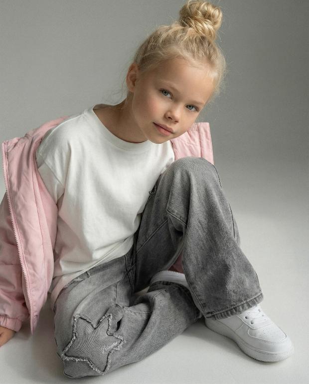 Джинсы для девочек со звездами - image 2