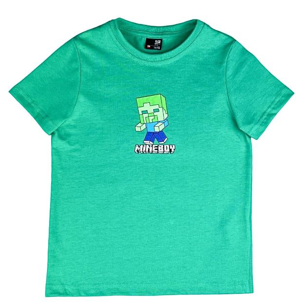 Зеленая футболка Minecraft