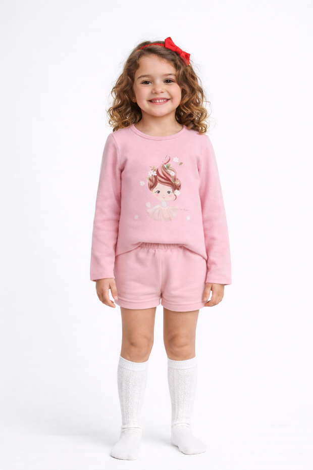 Детская блузка с длинным рукавом