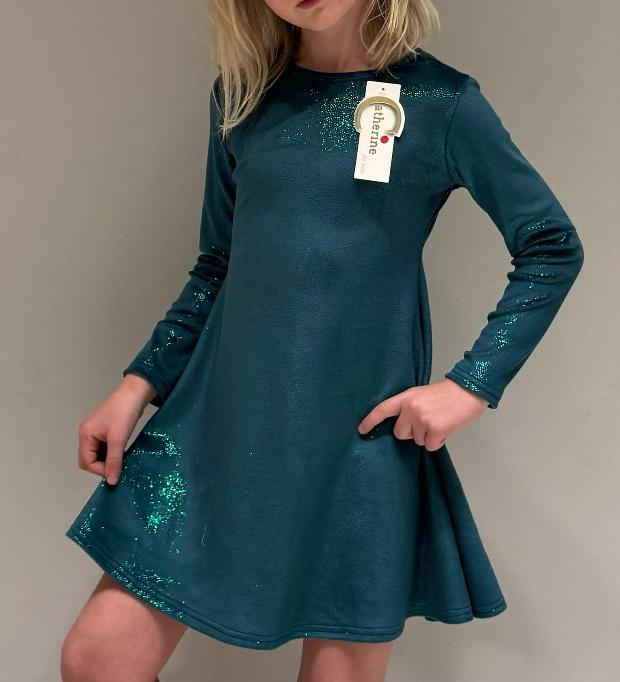 Праздничное платье с блестками