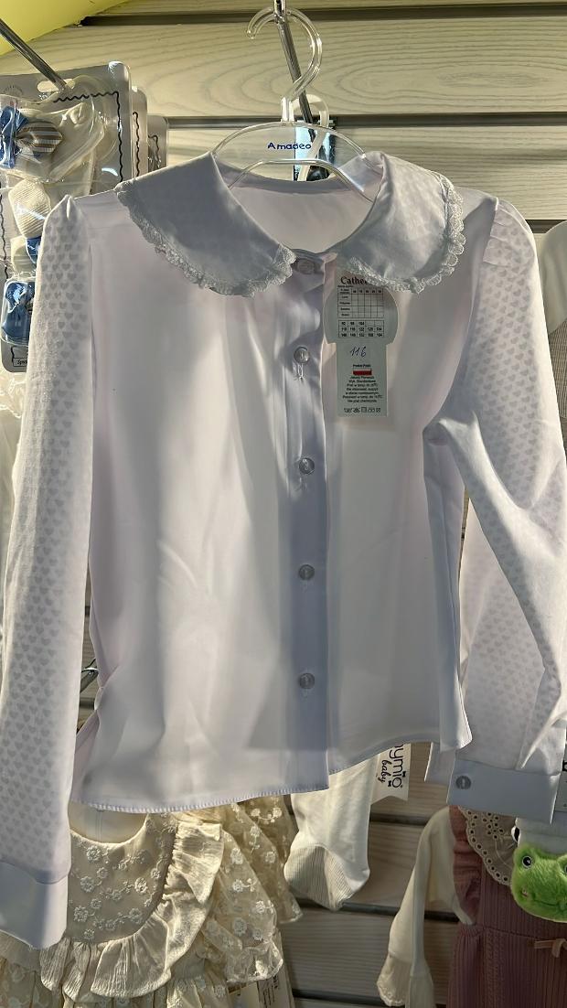 Girl's Lace Collar Blouse