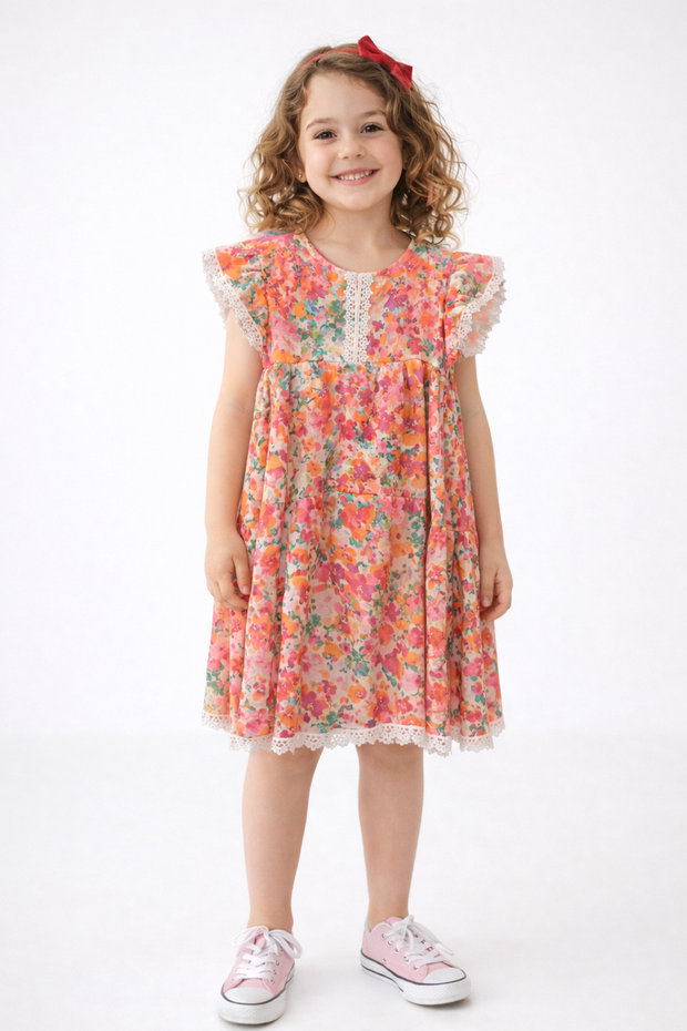 Lilleline tüdrukute kleit