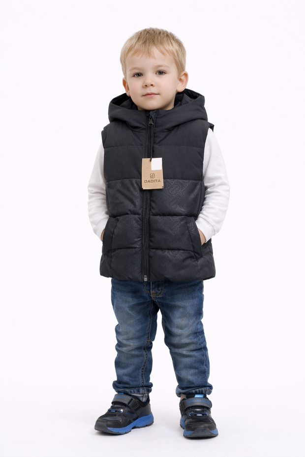 Stylish Quilted Vest with Hood