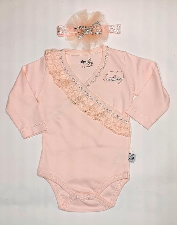 Нежный боди с кружевом для малышки