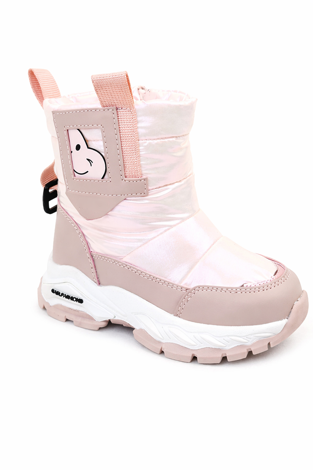 Розовые детские зимние сапоги