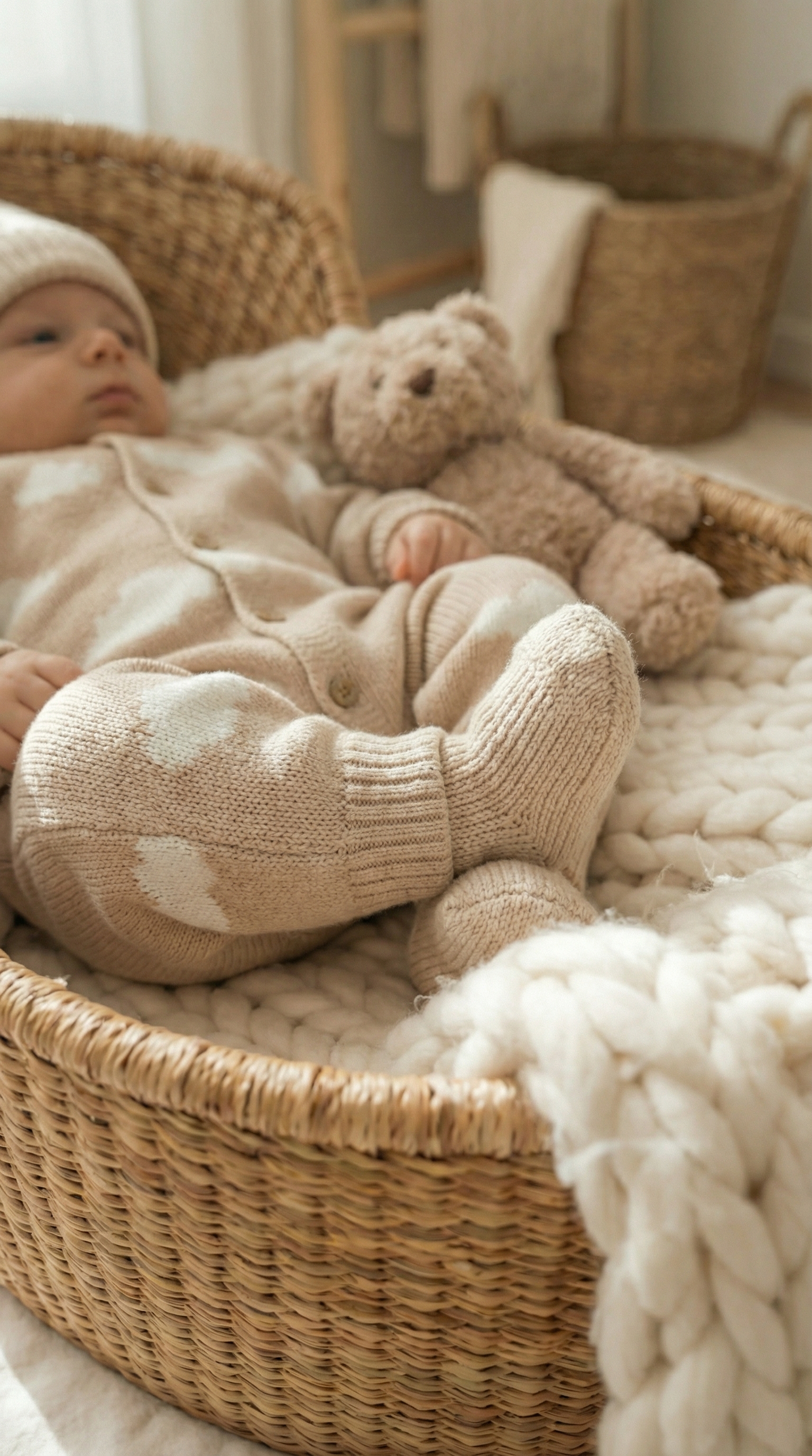 Детский вязаный комплект "Облака" - image 4