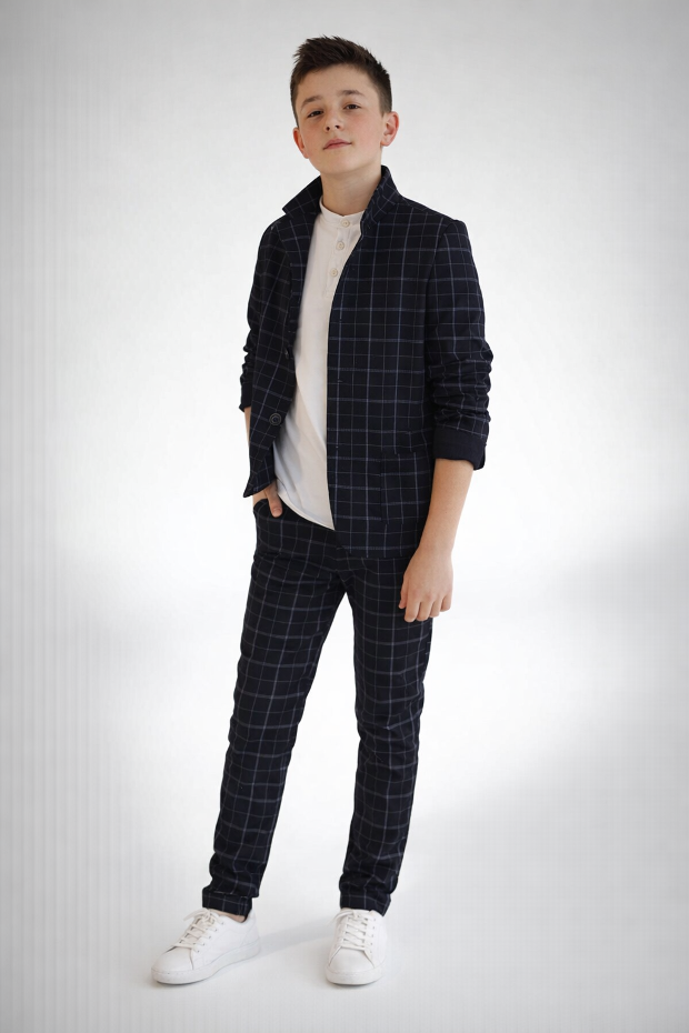 Boys' Checkered Trousers
