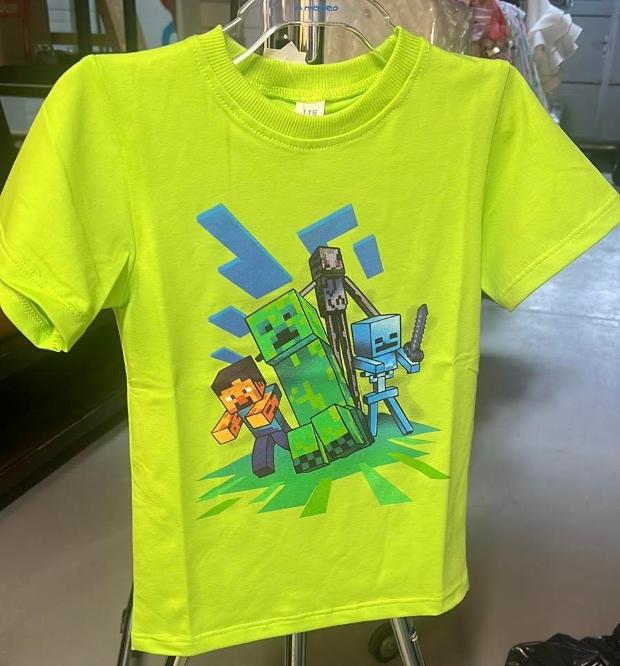 Футболка с героями Minecraft