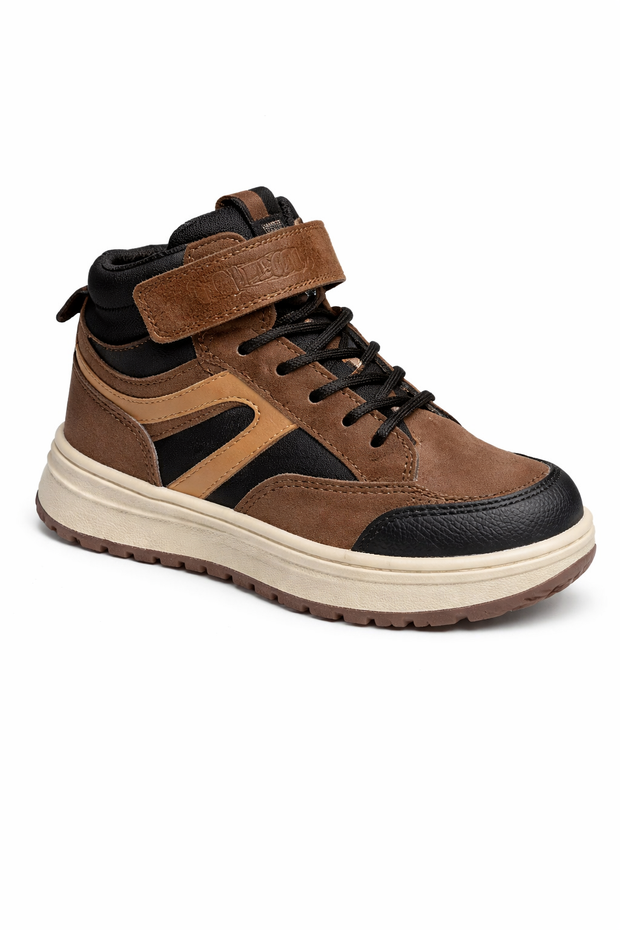 Brown Kids' High-Top Shoes