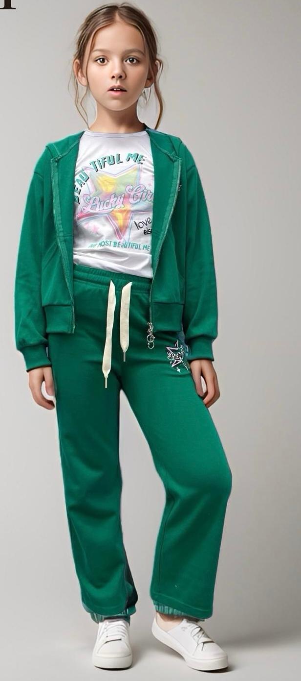 Vibrant Emerald Tracksuit Set