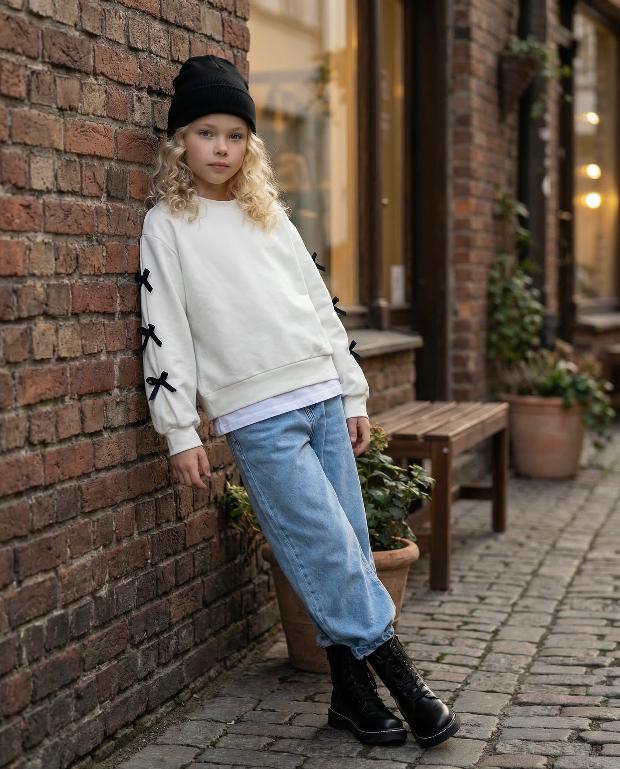 Elegant Bow-Sleeve Top