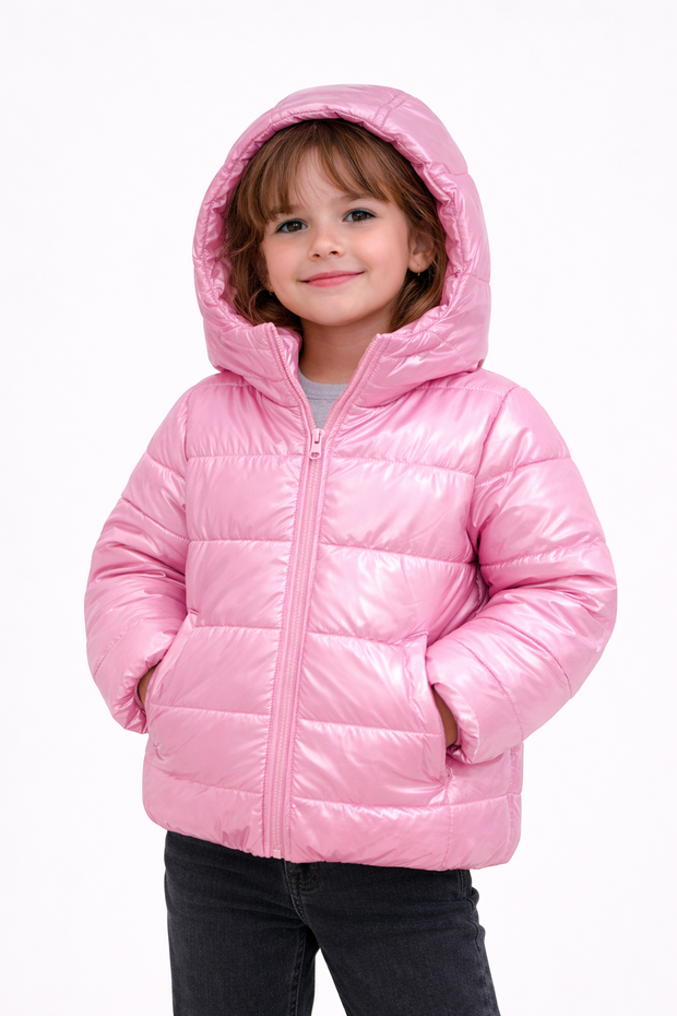 Розовая детская куртка