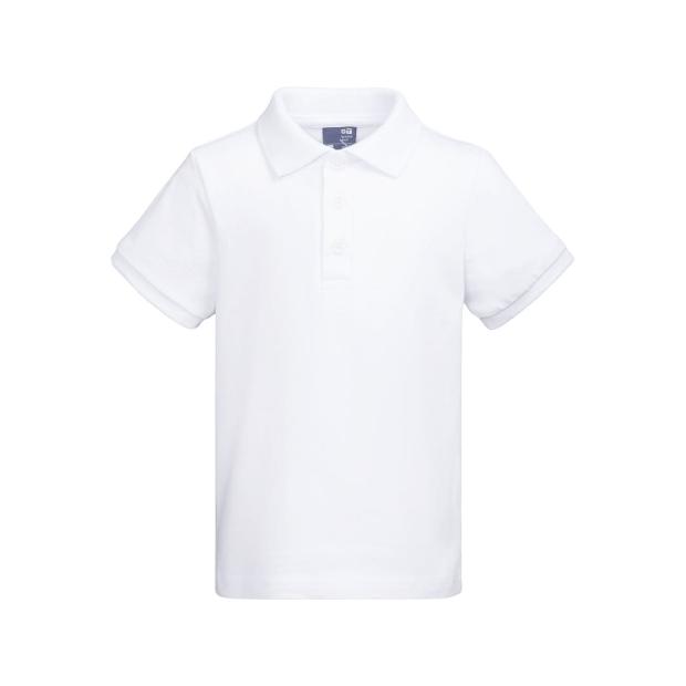 Белая классическая рубашка-поло