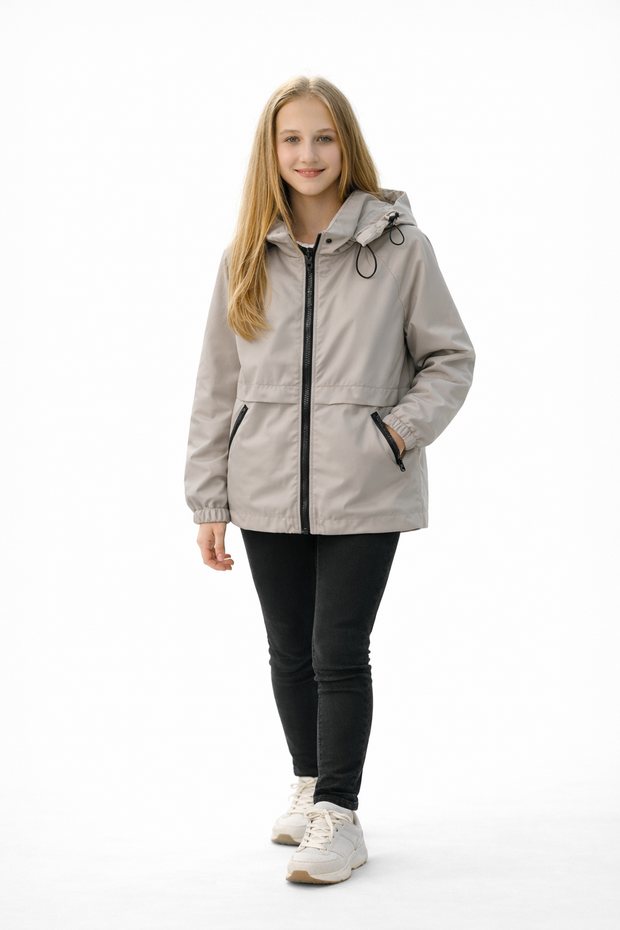 Свободная куртка с капюшоном