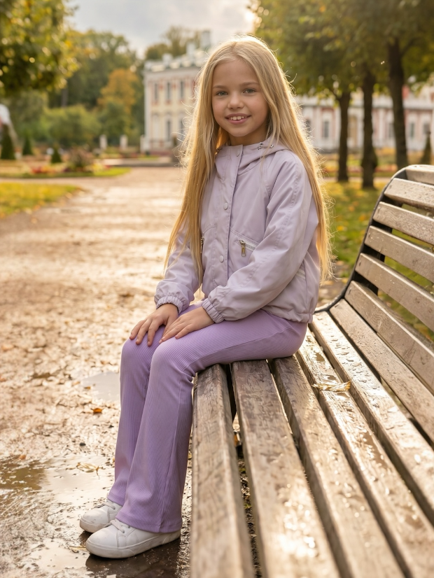 Girls' Lilac Spring Jacket - image 4