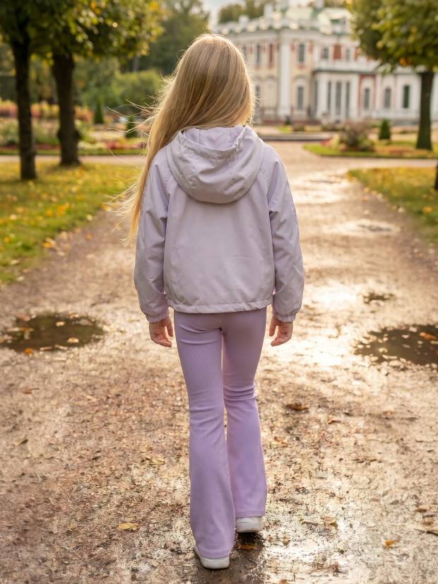 Girls' Lilac Spring Jacket - image 3