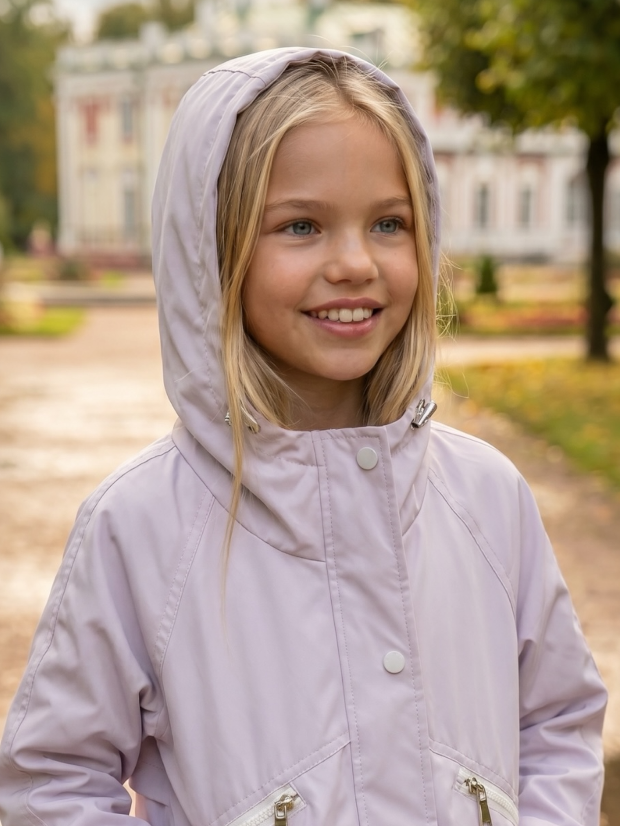 Girls' Lilac Spring Jacket - image 2