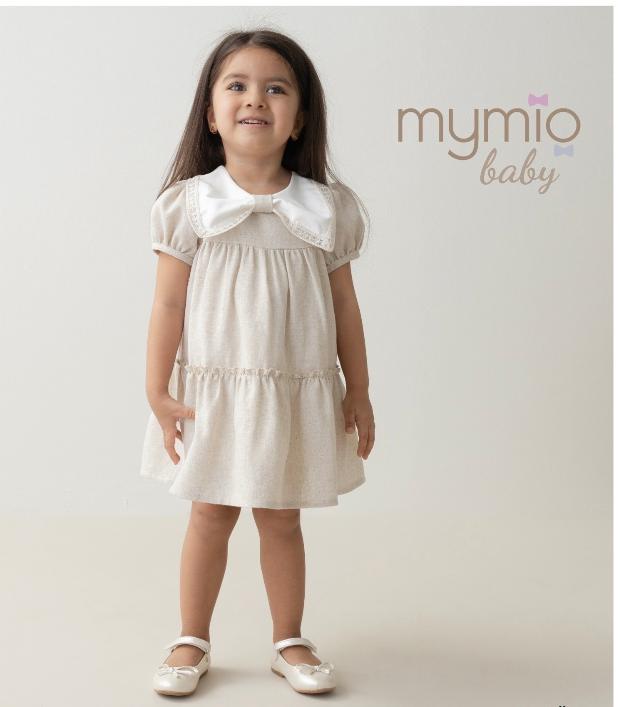 Платье с кружевным воротничком для малышки