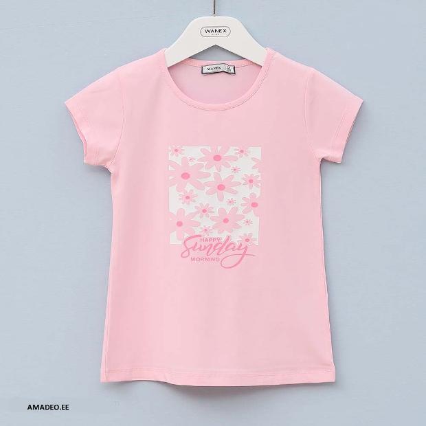 Girls' Floral Print Tee