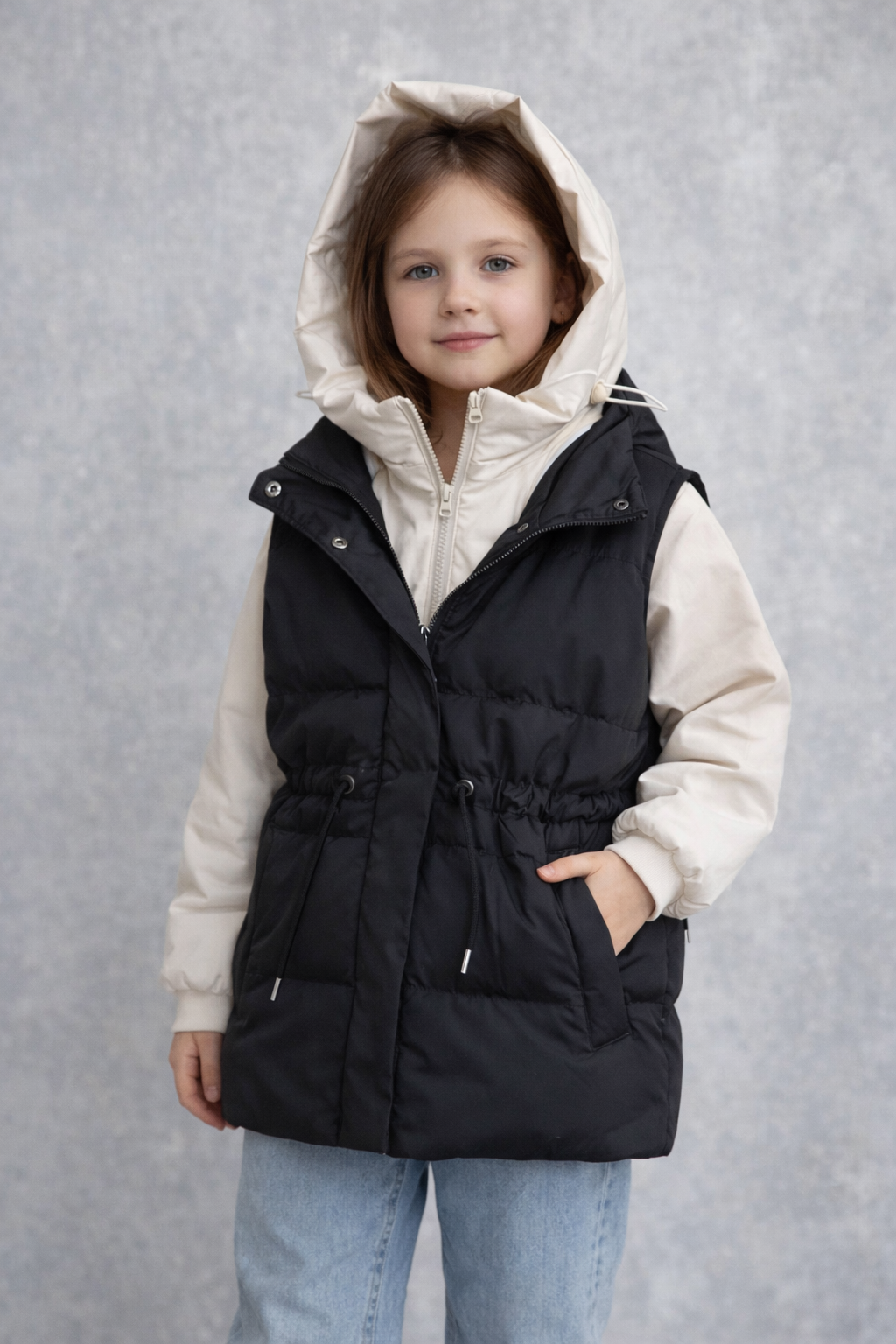 Стильный жилет с капюшоном - image 2