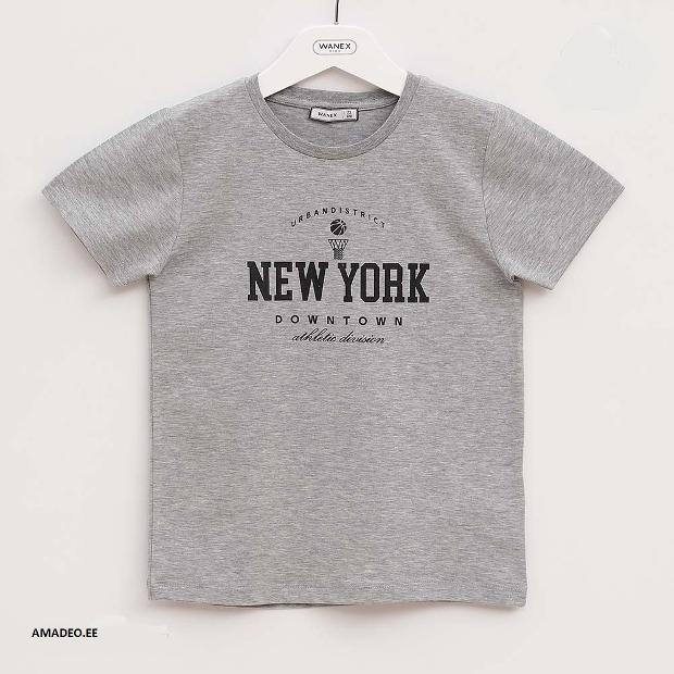 Серая футболка для мальчика New York