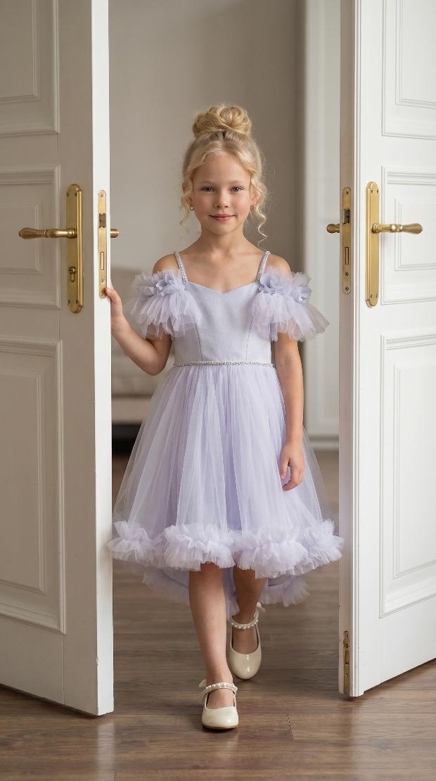 White Tulle Princess Dress - image 1